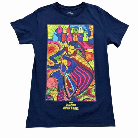 Marvel Doctor Strange Multiverse of Madness Psychedelic Graphic Tee Sz S - Picture 1 of 6